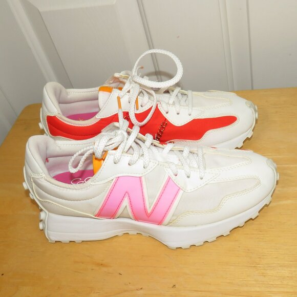 New Balance Coco Gauff x 327 White Pink N Impulse Women's Size 8.5 B - Picture 6 of 12